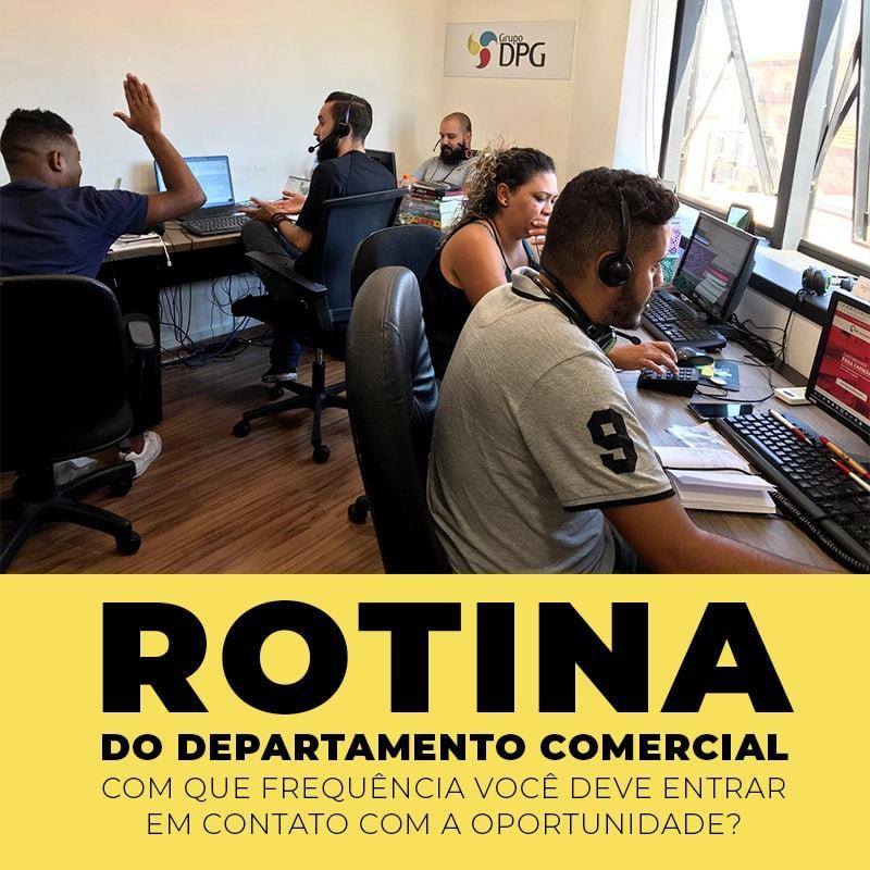 Rotina Das Atividades Do Departamento De Vendas - Grupo DPG